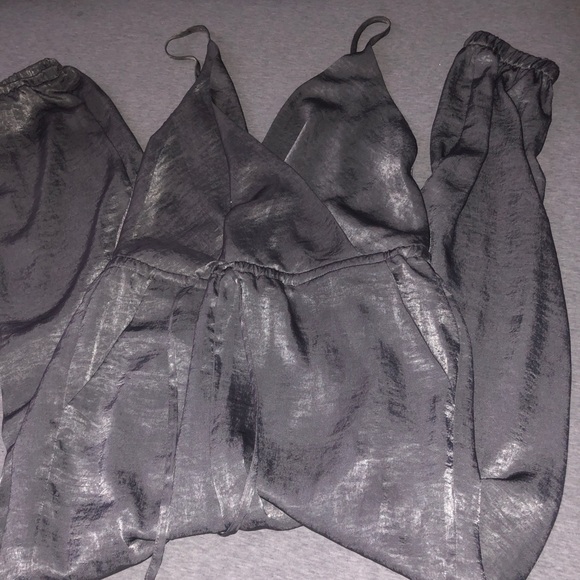 Silence+Noise Silver Harem Jumpsuit - Picture 2 of 7